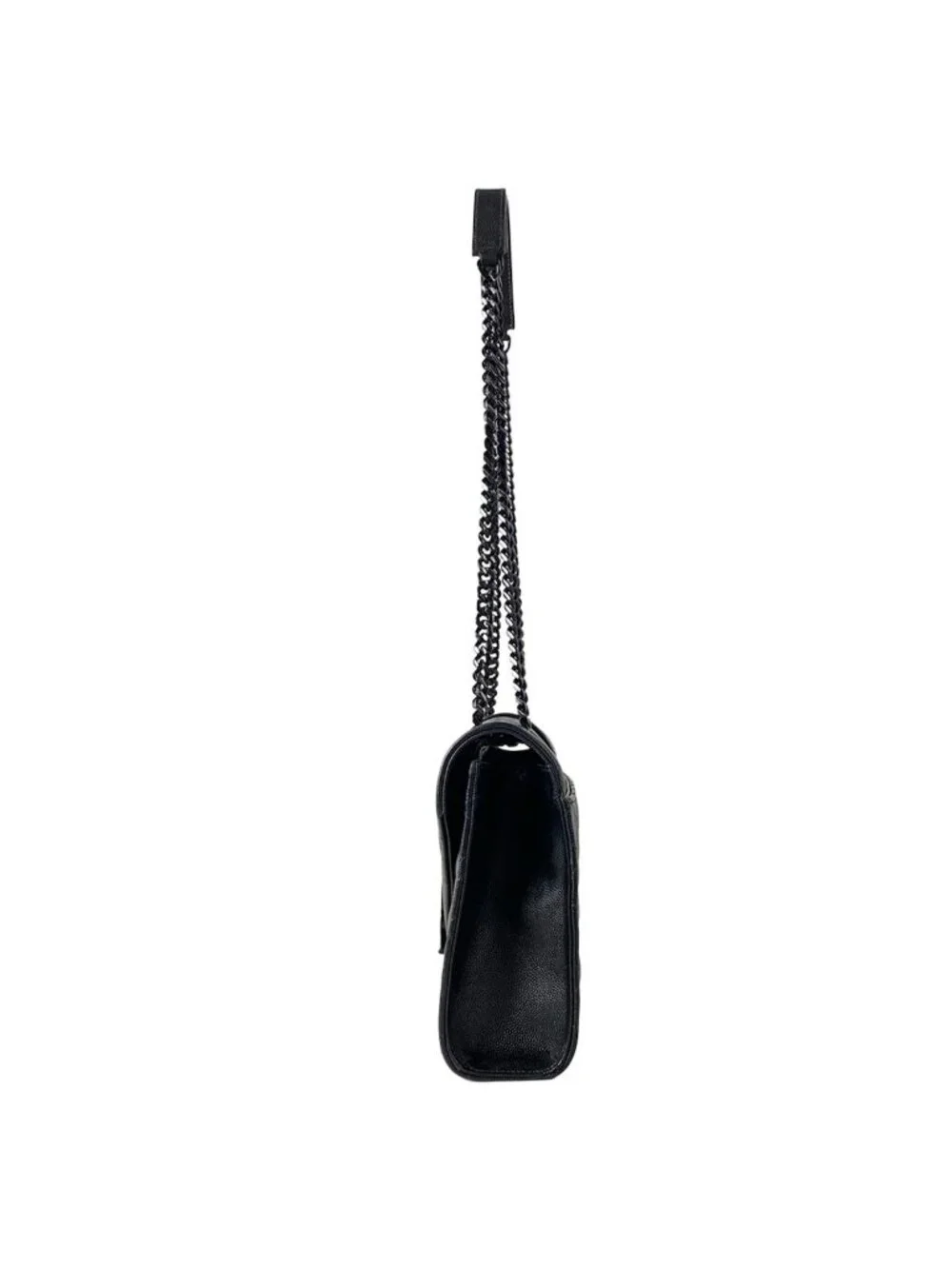 Saint Laurent Paris Shoulder Bag Classic Monogram Satchel Black Chain